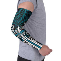 Custom Aotearoa Ngati Porou Arm Sleeves Maori Tribal Pattern Mix Poutama LT05 - Polynesian Pride