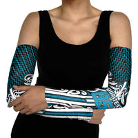 Custom Aotearoa Ngati Porou Arm Sleeves Maori Tribal Pattern Mix Poutama LT05 - Polynesian Pride