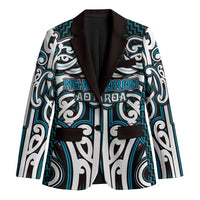 Custom Aotearoa Ngati Porou Blazer Maori Tribal Pattern Mix Poutama LT05 Unisex Blue - Polynesian Pride