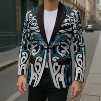 Custom Aotearoa Ngati Porou Blazer Maori Tribal Pattern Mix Poutama LT05 - Polynesian Pride