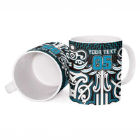 Custom Aotearoa Ngati Porou Ceramic Mug Maori Tribal Pattern Mix Poutama LT05 - Polynesian Pride