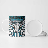 Custom Aotearoa Ngati Porou Ceramic Mug Maori Tribal Pattern Mix Poutama LT05 - Polynesian Pride