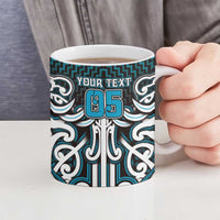 Custom Aotearoa Ngati Porou Ceramic Mug Maori Tribal Pattern Mix Poutama LT05 - Polynesian Pride