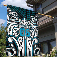 Custom Aotearoa Ngati Porou Garden Flag Maori Tribal Pattern Mix Poutama LT05 - Polynesian Pride