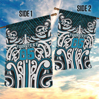 Custom Aotearoa Ngati Porou Garden Flag Maori Tribal Pattern Mix Poutama LT05 - Polynesian Pride