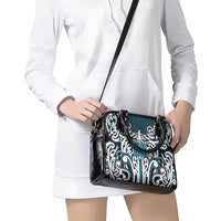 Custom Aotearoa Ngati Porou Shoulder Handbag Maori Tribal Pattern Mix Poutama LT05 - Polynesian Pride
