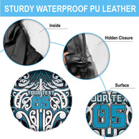 Custom Aotearoa Ngati Porou Spare Tire Cover Maori Tribal Pattern Mix Poutama LT05 - Polynesian Pride