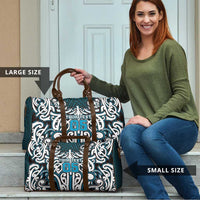 Custom Aotearoa Ngati Porou Travel Bag Maori Tribal Pattern Mix Poutama LT05 - Polynesian Pride