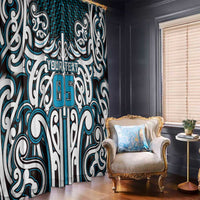 Custom Aotearoa Ngati Porou Window Curtain Maori Tribal Pattern Mix Poutama LT05 - Polynesian Pride
