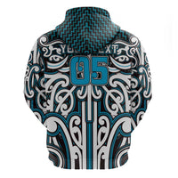 Custom Aotearoa Ngati Porou Zip Hoodie Maori Tribal Pattern Mix Poutama LT05 - Polynesian Pride