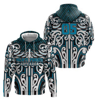 Custom Aotearoa Ngati Porou Zip Hoodie Maori Tribal Pattern Mix Poutama LT05 - Polynesian Pride