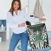 Custom Aotearoa Ngai Tahu Laundry Basket Maori Tribal Pattern Mix Poutama LT05 - Polynesian Pride