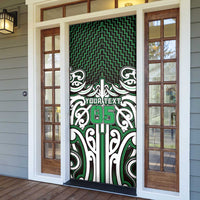 Custom Aotearoa Ngai Tahu Door Cover Maori Tribal Pattern Mix Poutama LT05 - Polynesian Pride