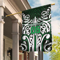 Custom Aotearoa Ngai Tahu Garden Flag Maori Tribal Pattern Mix Poutama LT05 House Flag Green - Polynesian Pride