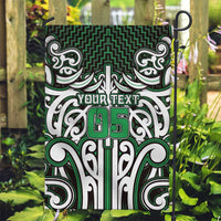 Custom Aotearoa Ngai Tahu Garden Flag Maori Tribal Pattern Mix Poutama LT05 Garden Flag Green - Polynesian Pride