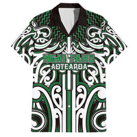 Custom Aotearoa Ngai Tahu Hawaiian Shirt Maori Tribal Pattern Mix Poutama LT05 Green - Polynesian Pride