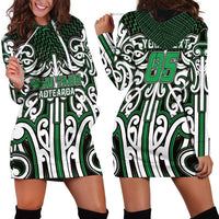 Custom Aotearoa Ngai Tahu Hoodie Dress Maori Tribal Pattern Mix Poutama LT05 - Polynesian Pride