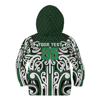 Custom Aotearoa Ngai Tahu Kid Hoodie Maori Tribal Pattern Mix Poutama LT05 - Polynesian Pride