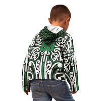 Custom Aotearoa Ngai Tahu Kid Hoodie Maori Tribal Pattern Mix Poutama LT05 - Polynesian Pride