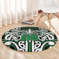 Custom Aotearoa Ngai Tahu Round Carpet Maori Tribal Pattern Mix Poutama LT05 - Polynesian Pride