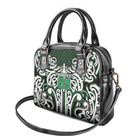 Custom Aotearoa Ngai Tahu Shoulder Handbag Maori Tribal Pattern Mix Poutama LT05 - Polynesian Pride