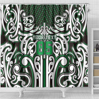 Custom Aotearoa Ngai Tahu Shower Curtain Maori Tribal Pattern Mix Poutama LT05 - Polynesian Pride