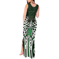 Custom Aotearoa Ngai Tahu Tank Maxi Dress Maori Tribal Pattern Mix Poutama LT05 - Polynesian Pride