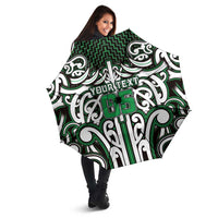 Custom Aotearoa Ngai Tahu Umbrella Maori Tribal Pattern Mix Poutama LT05 - Polynesian Pride