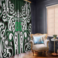 Custom Aotearoa Ngai Tahu Window Curtain Maori Tribal Pattern Mix Poutama LT05 - Polynesian Pride