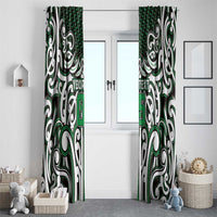 Custom Aotearoa Ngai Tahu Window Curtain Maori Tribal Pattern Mix Poutama LT05 - Polynesian Pride