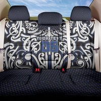 Custom Aotearoa Ngati Tuwharetoa Back Car Seat Cover Maori Tribal Pattern Mix Poutama LT05 One Size Navy - Polynesian Pride