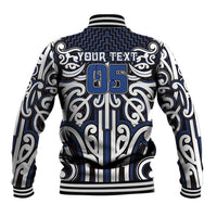 Custom Aotearoa Ngati Tuwharetoa Baseball Jacket Maori Tribal Pattern Mix Poutama LT05 - Polynesian Pride