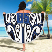Custom Aotearoa Ngati Tuwharetoa Beach Blanket Maori Tribal Pattern Mix Poutama LT05 - Polynesian Pride