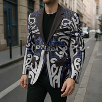 Custom Aotearoa Ngati Tuwharetoa Blazer Maori Tribal Pattern Mix Poutama LT05 - Polynesian Pride