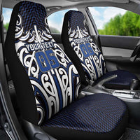 Custom Aotearoa Ngati Tuwharetoa Car Seat Cover Maori Tribal Pattern Mix Poutama LT05 - Polynesian Pride