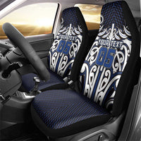 Custom Aotearoa Ngati Tuwharetoa Car Seat Cover Maori Tribal Pattern Mix Poutama LT05 - Polynesian Pride