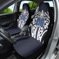 Custom Aotearoa Ngati Tuwharetoa Car Seat Cover Maori Tribal Pattern Mix Poutama LT05 - Polynesian Pride