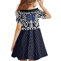 Custom Aotearoa Ngati Tuwharetoa Family Matching Short Sleeve Bodycon Dress and Hawaiian Shirt Maori Tribal Pattern Mix Poutama