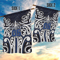 Custom Aotearoa Ngati Tuwharetoa Garden Flag Maori Tribal Pattern Mix Poutama LT05 - Polynesian Pride
