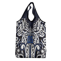 Custom Aotearoa Ngati Tuwharetoa Grocery Bag Maori Tribal Pattern Mix Poutama LT05 - Polynesian Pride