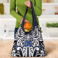 Custom Aotearoa Ngati Tuwharetoa Grocery Bag Maori Tribal Pattern Mix Poutama LT05 - Polynesian Pride