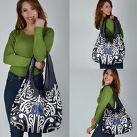 Custom Aotearoa Ngati Tuwharetoa Grocery Bag Maori Tribal Pattern Mix Poutama LT05 - Polynesian Pride