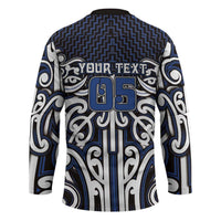 Custom Aotearoa Ngati Tuwharetoa Hockey Jersey Maori Tribal Pattern Mix Poutama LT05 - Polynesian Pride