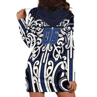 Custom Aotearoa Ngati Tuwharetoa Hoodie Dress Maori Tribal Pattern Mix Poutama LT05 - Polynesian Pride
