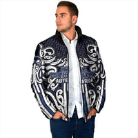 Custom Aotearoa Ngati Tuwharetoa Padded Jacket Maori Tribal Pattern Mix Poutama LT05 - Polynesian Pride