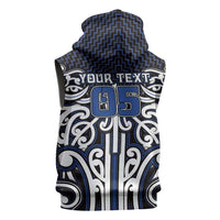 Custom Aotearoa Ngati Tuwharetoa Sleeveless Hoodie Maori Tribal Pattern Mix Poutama LT05 - Polynesian Pride