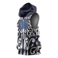 Custom Aotearoa Ngati Tuwharetoa Sleeveless Hoodie Maori Tribal Pattern Mix Poutama LT05 - Polynesian Pride