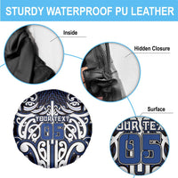 Custom Aotearoa Ngati Tuwharetoa Spare Tire Cover Maori Tribal Pattern Mix Poutama LT05 - Polynesian Pride