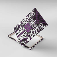 Custom Aotearoa Rangitane Canvas Wall Art Maori Tribal Pattern Mix Poutama LT05 With Frame Purple - Polynesian Pride