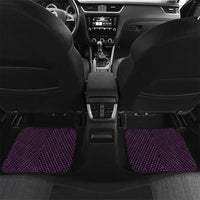 Custom Aotearoa Rangitane Car Mats Maori Tribal Pattern Mix Poutama LT05 Set 2pcs - Back Purple - Polynesian Pride